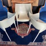 Set of 3 armchairs by Philippe Starck, Dr No model, for Kartell