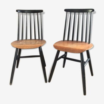 Paire de chaises Tapiovaara des années 60