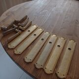 Gold door handles