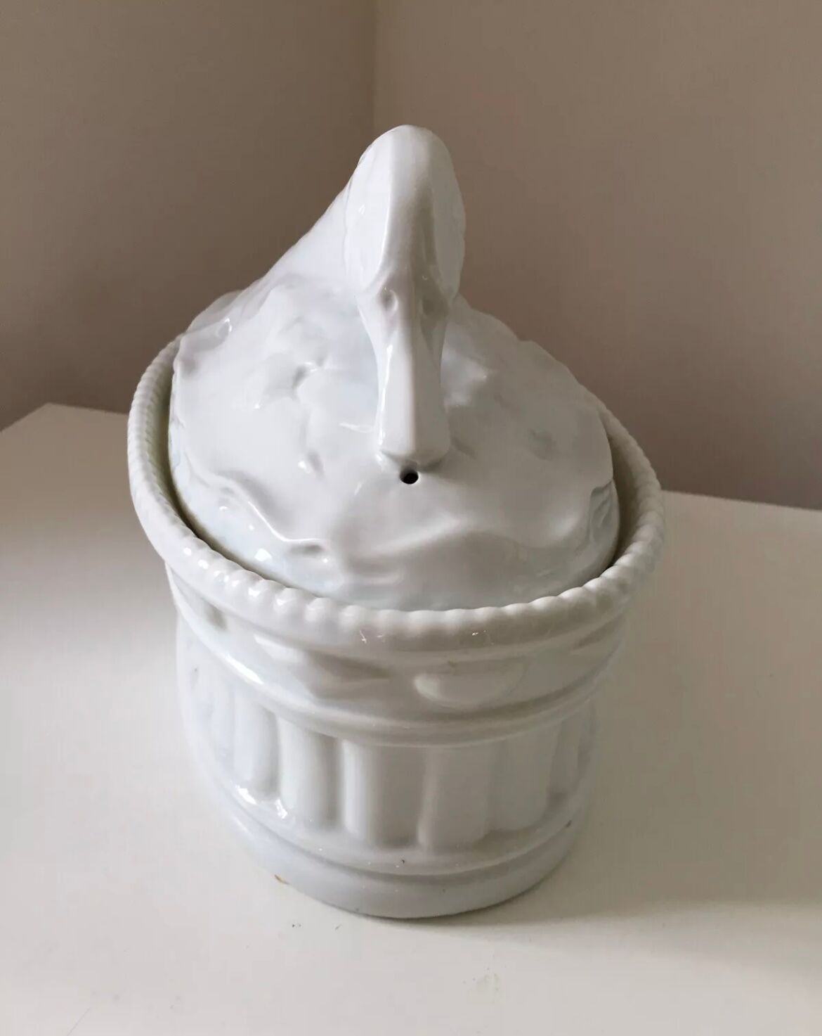 Antique porcelain duck and goose terrine