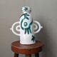 Handcrafted anthropomorphic ceramic vase