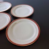 Set of porcelain plates from Chastagner et Cie in good condition.