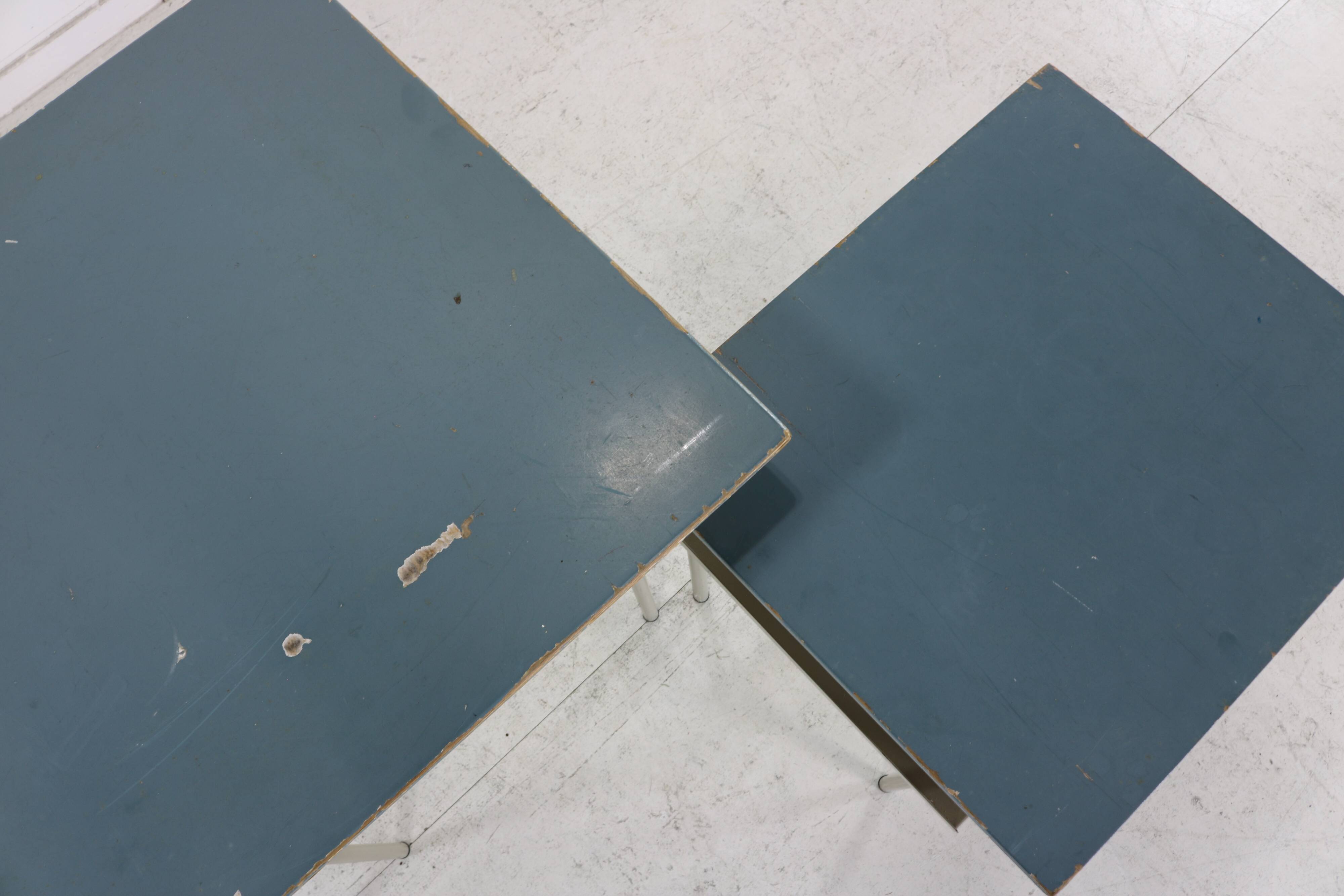 Dutch design set of two sidetables by Wim Rietveld for Auping Holland