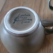 Service à café en grès des ateliers d'art du Revernay  -  France