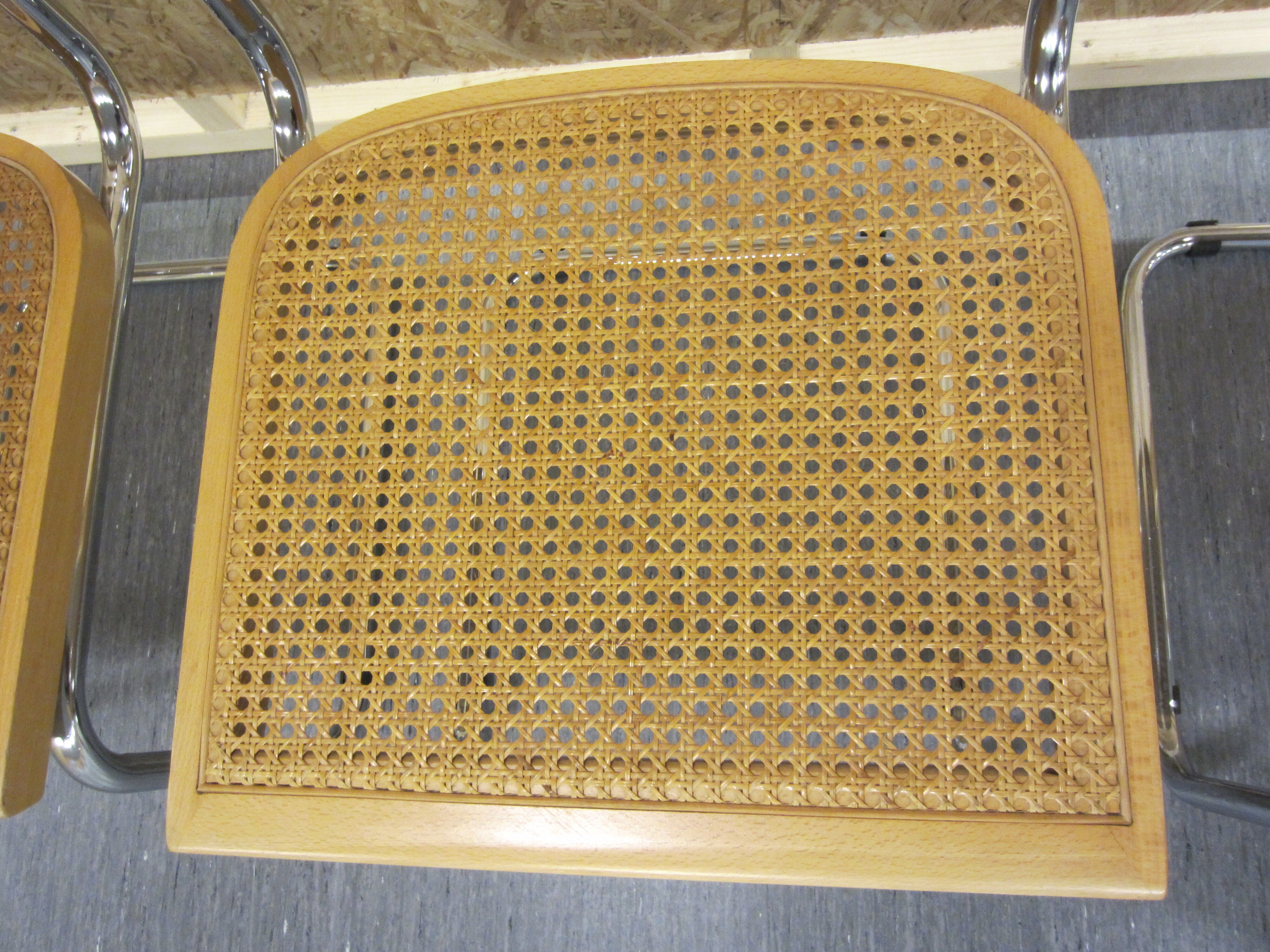 Série de 4 chaises Cesca B32 par Marcel Breuer