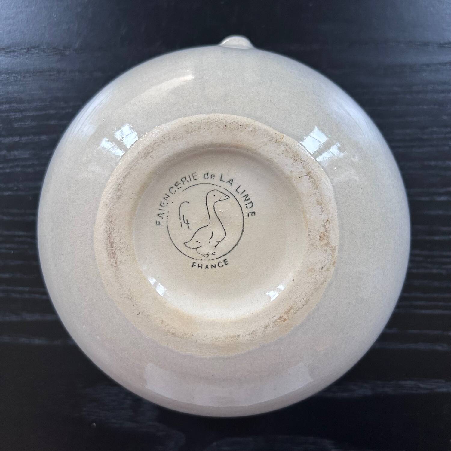 Linde pottery salad bowl