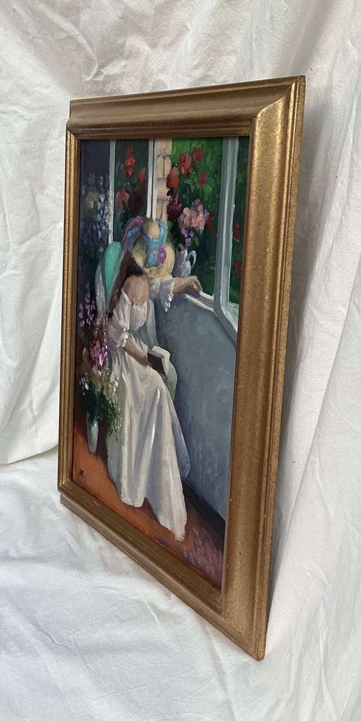 Signed painting Oil on canvas dimensions: height -55cm- width -47 cm-