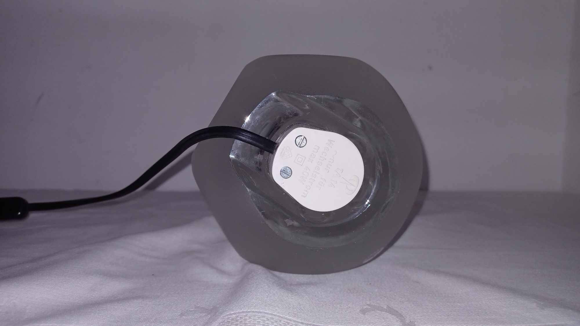 Glass table lamp by Peill and Putzler, 1970s