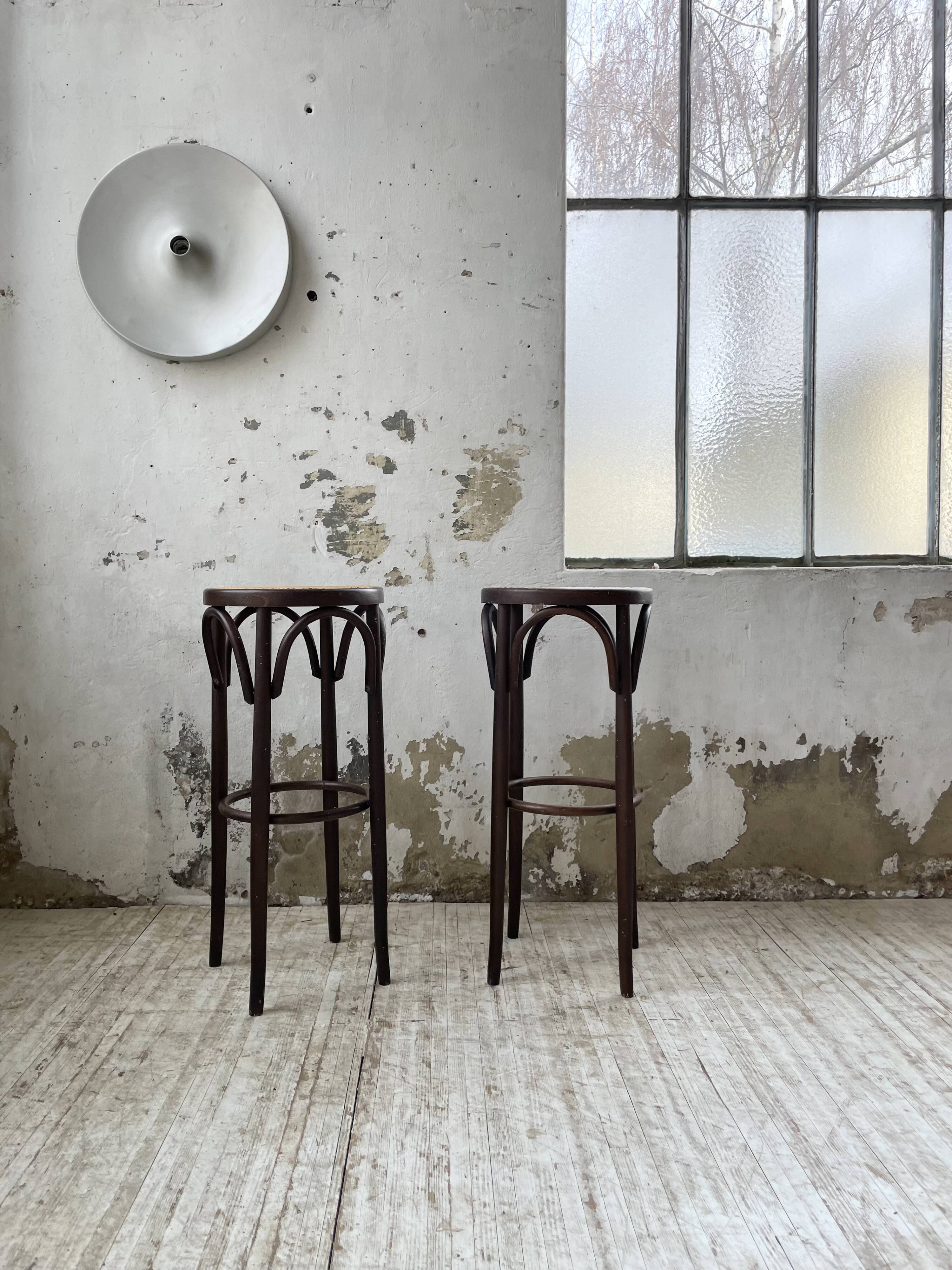 High cane bistro stools