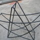 Umbrella stand painted metal star