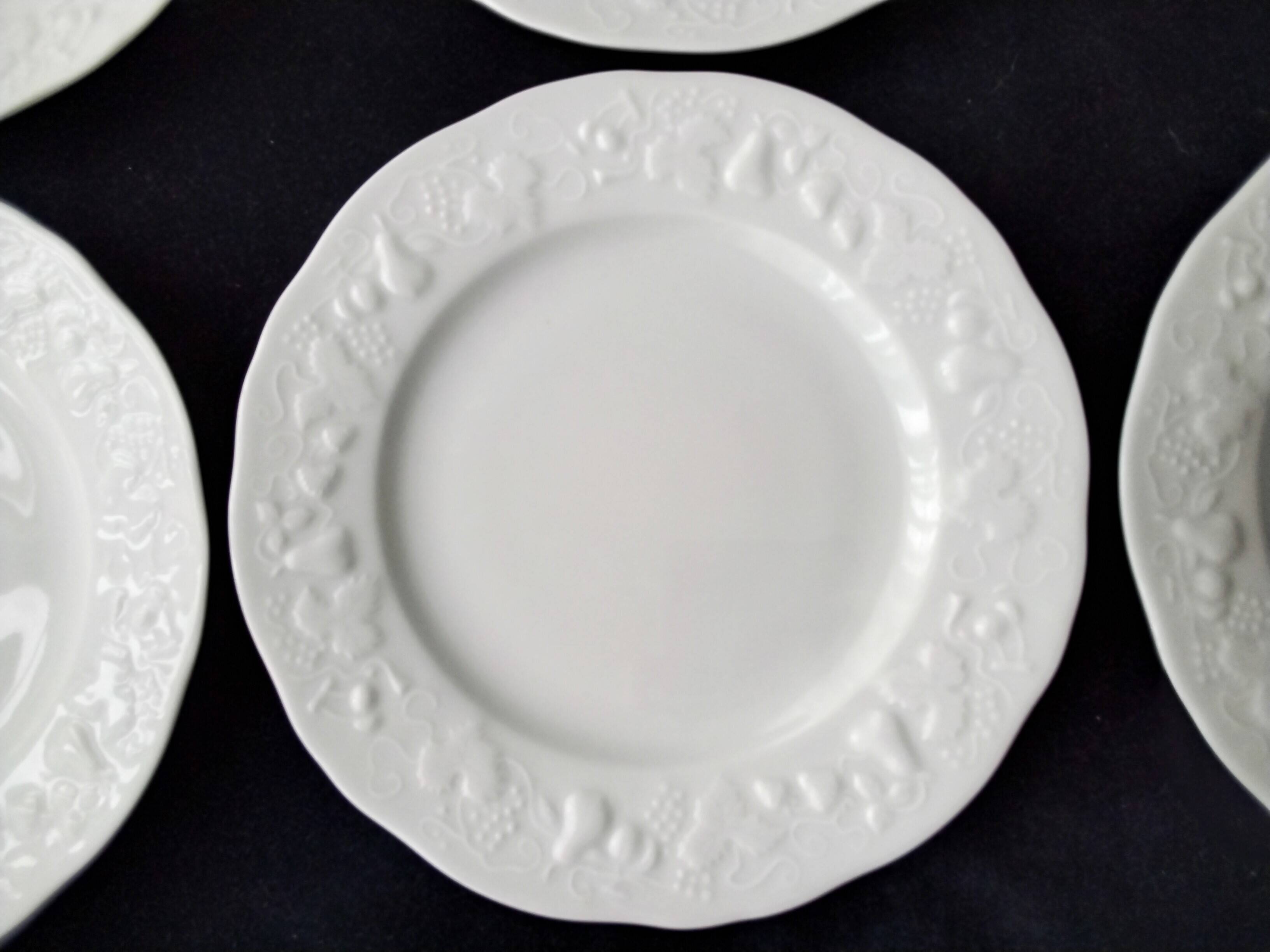 6 Assiettes plates Limoges  Ph. Deshoulières  Modèle California