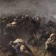 Great battle of the 19th century, painting signed H.P.