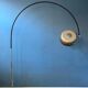 GEPO arch floor lamp with beige 'Bucket' lampshade