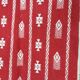 Tapis rouge et blanc fait main