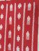 Tapis rouge et blanc fait main