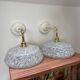 Pair of blue wall sconces