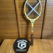 Vintage Tennis Racket GAUTHIER Miss Go Wood + Cover + Zephyr Vinta