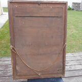 Antique gilded wood wall mirror