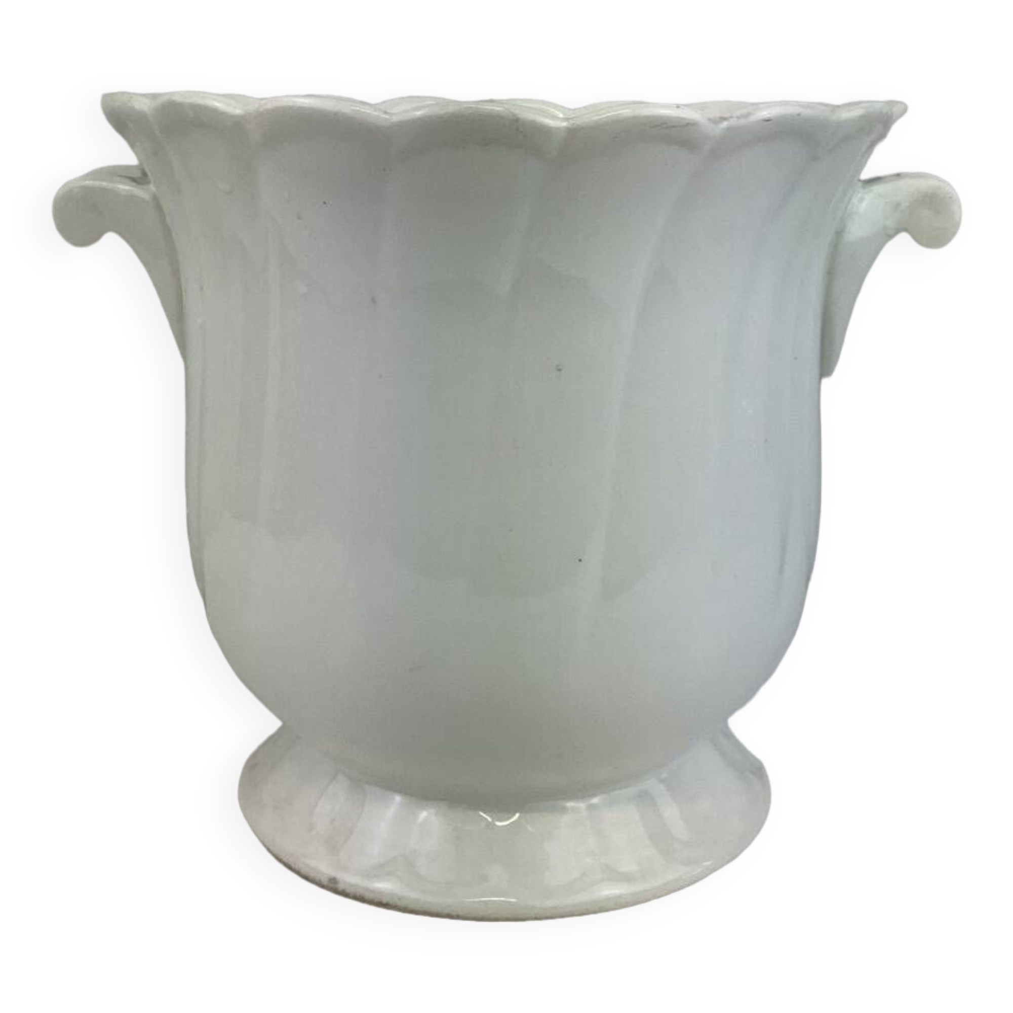 Gien flowerpot or champagne bucket
