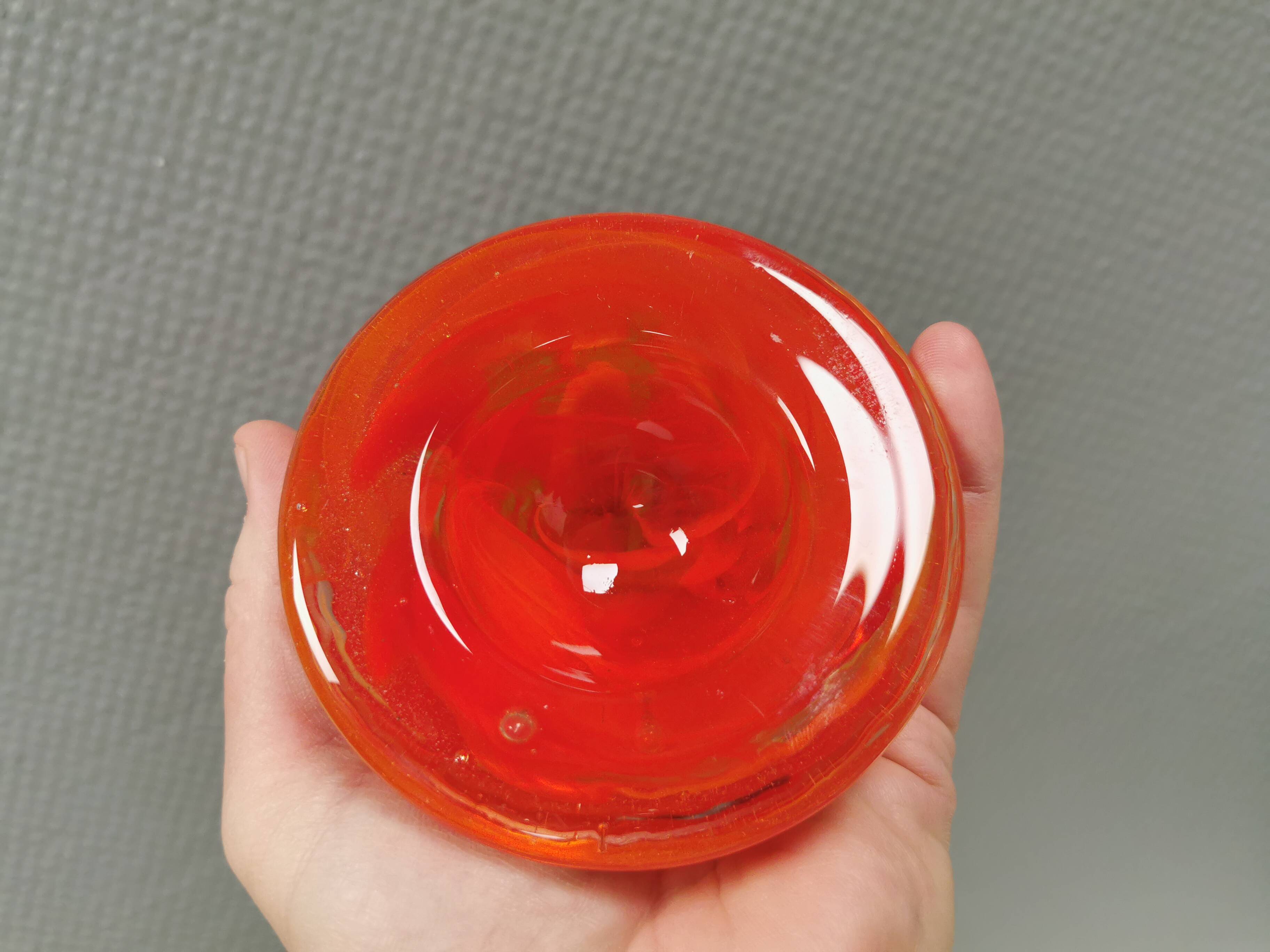 Beautiful candle holder by Kosta Boda, designed by Anna Ehrner in the 1990s