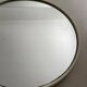 Vintage round mirror from the 70s - cream plastic/resin frame - Ø61cm