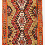 7x12 Scandinavian Kilim Rug, 205x384Cm