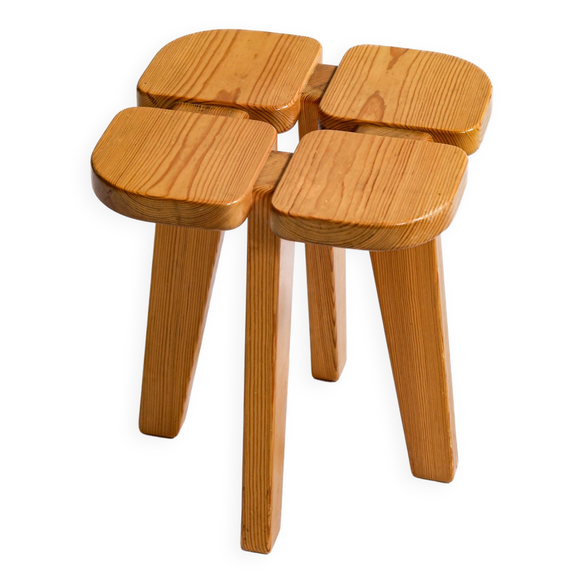 Lisa Johansson-Pape, Apila stool, pine circa 1960