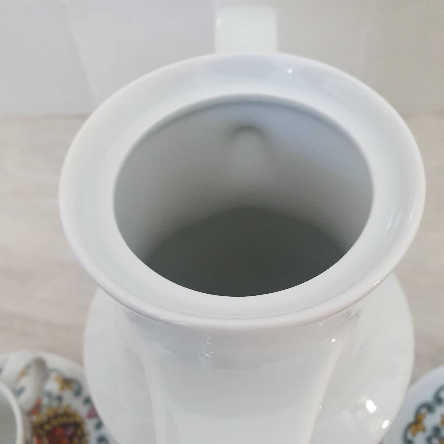 Vintage retro pattern coffee tea set