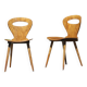 Pair of "Fourmi" bistro chairs Baumann France 1960s