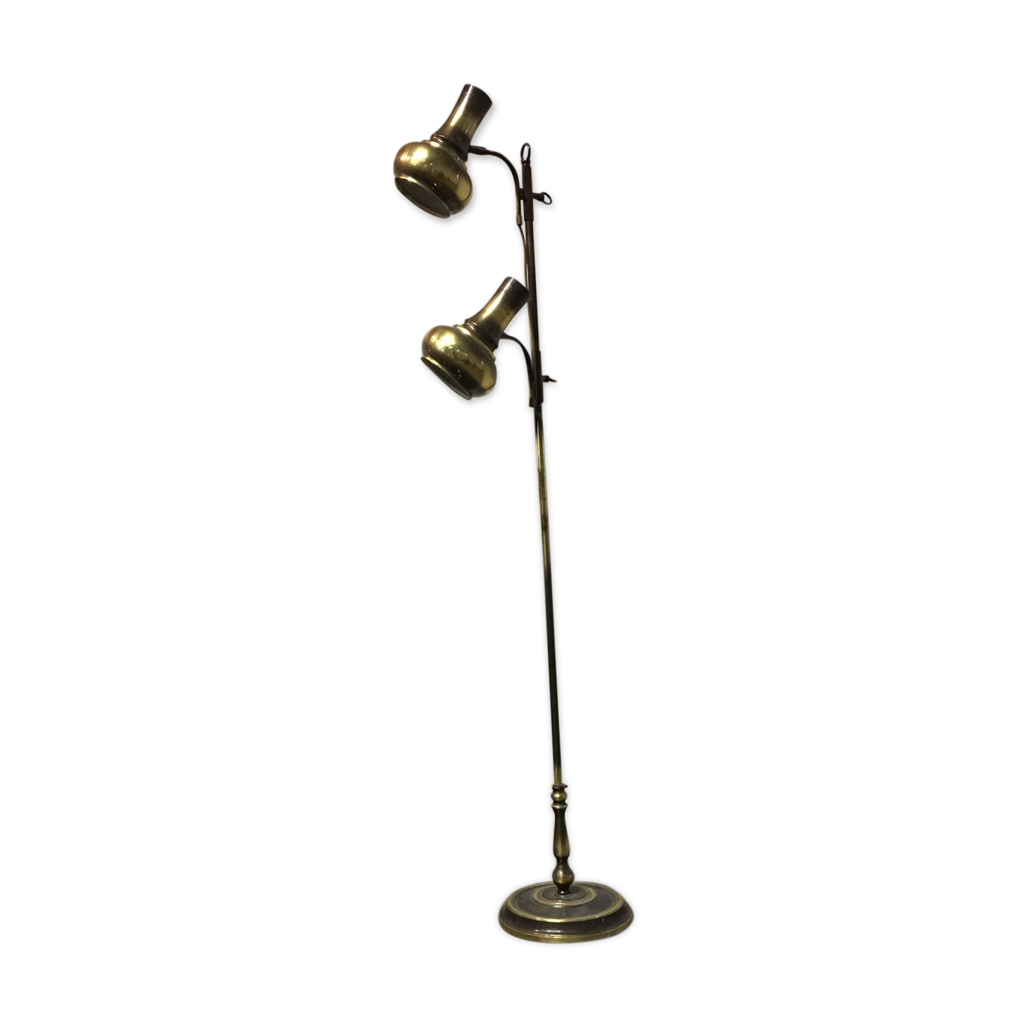 Lampadaire vintage en laiton