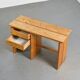 Pine desk, Mobiler Gal, La Plagne 60s