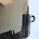 Small vintage art deco mirror of the 30s in metal in the shape of a diamond 59x35cm