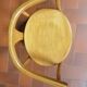 Curved wooden children's chair