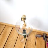 Blown glass oil lamp