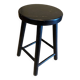 Black wooden stool