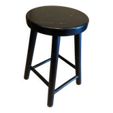 Tabouret en bois noir