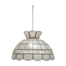 Vintage mother-of-pearl and brass pendant lamp