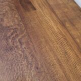 Rustic farmhouse coffee table with two drawers, solid oak, 19th century - 1.97m