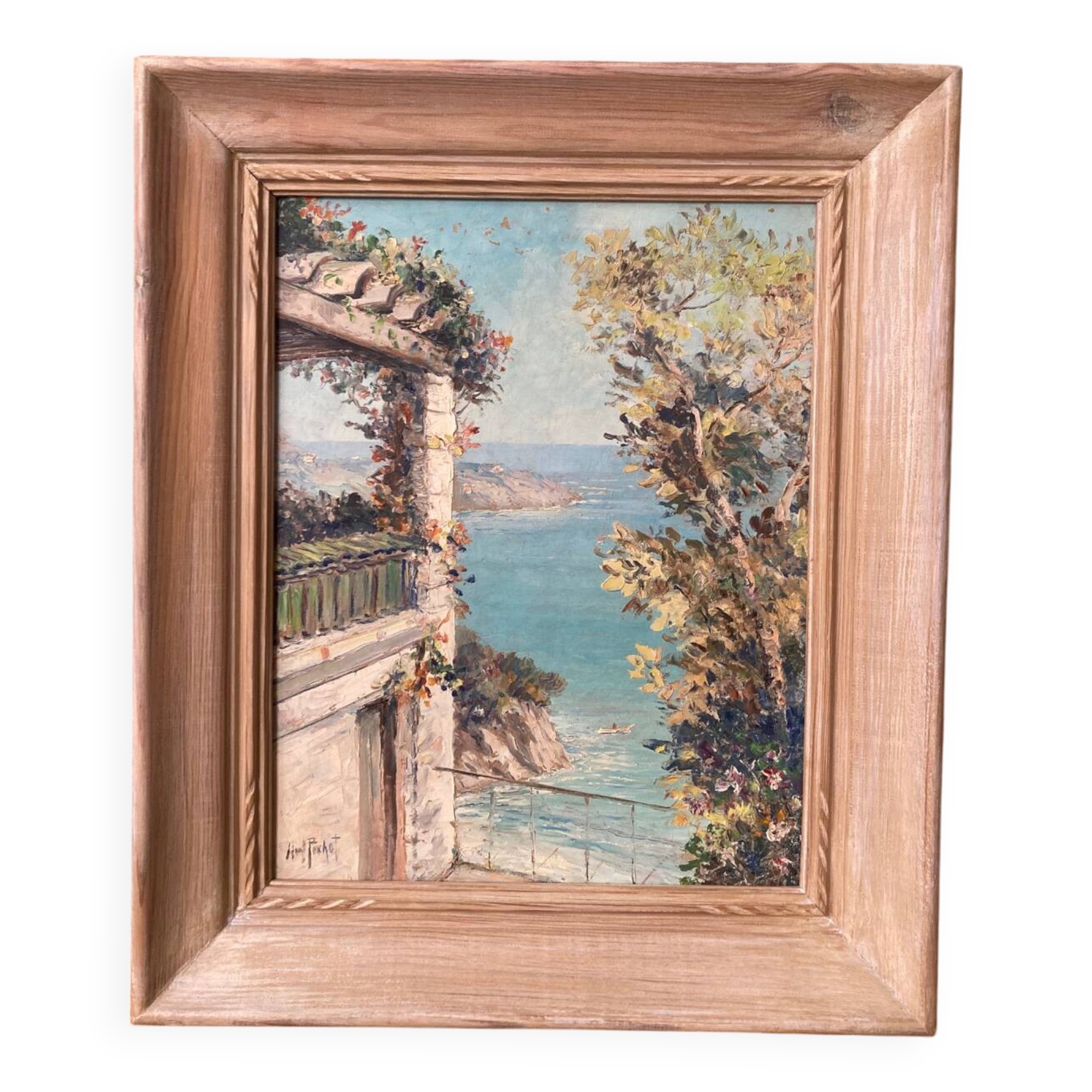 Mediterranean landscape signed N. Pichot