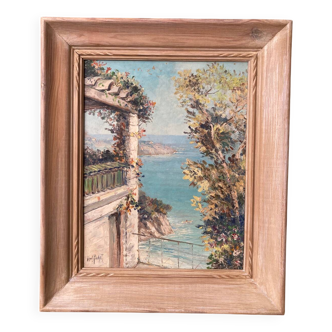Mediterranean landscape signed N. Pichot