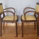 Paire de fauteuils Bridge années 50