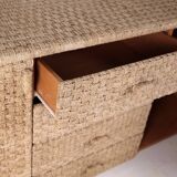 Woven rush sideboard