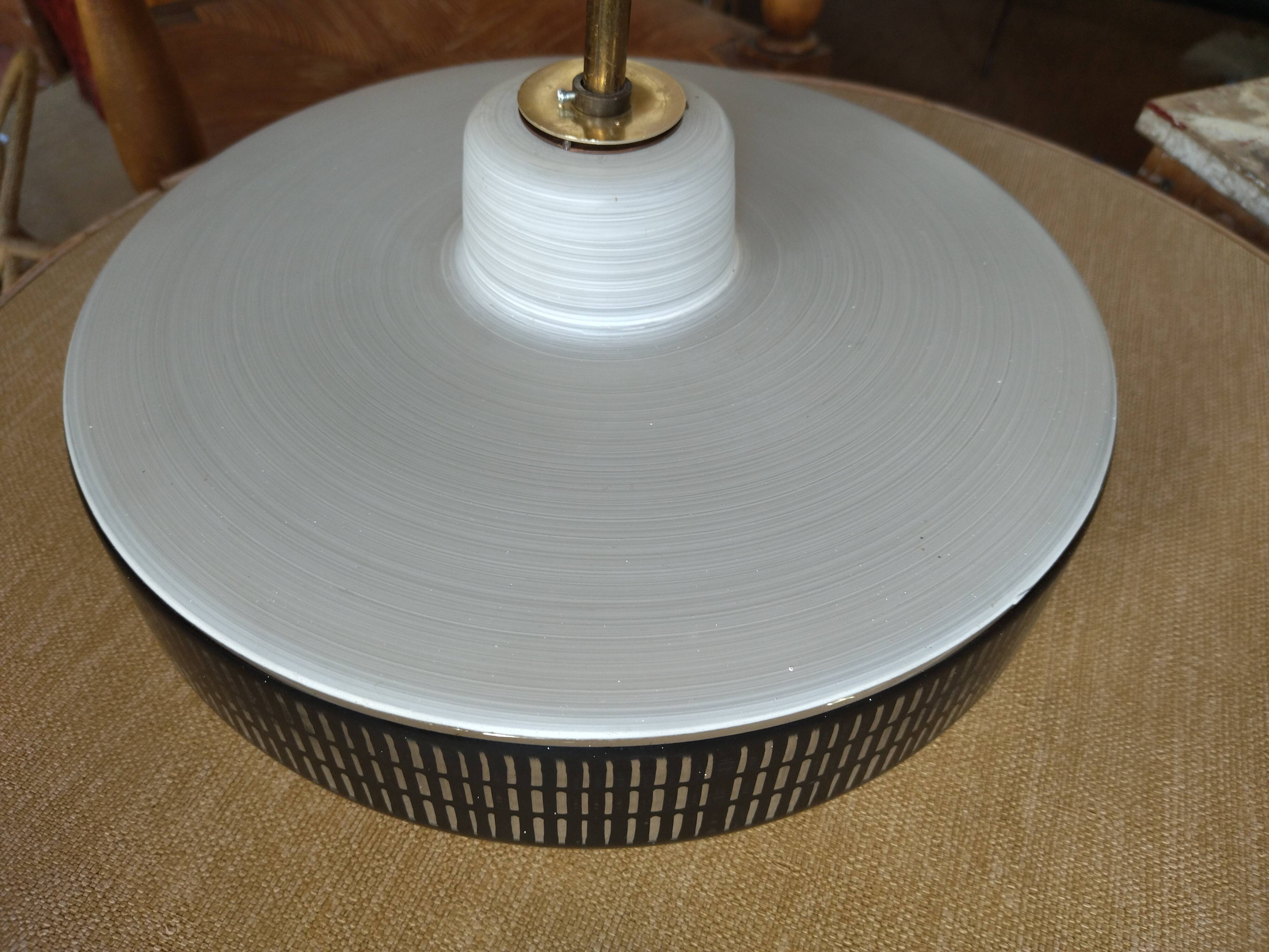 Glass hanging lamp 1950