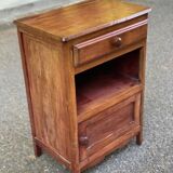 Art Deco bedside table in solid wood 1960