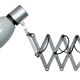 Industrial Grey Scissor Wall Lamp, 1960s
