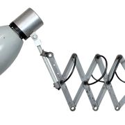 Industrial Grey Scissor Wall Lamp, 1960s