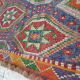 Vintage Turkish kilim, handwoven, 186x227 cm.