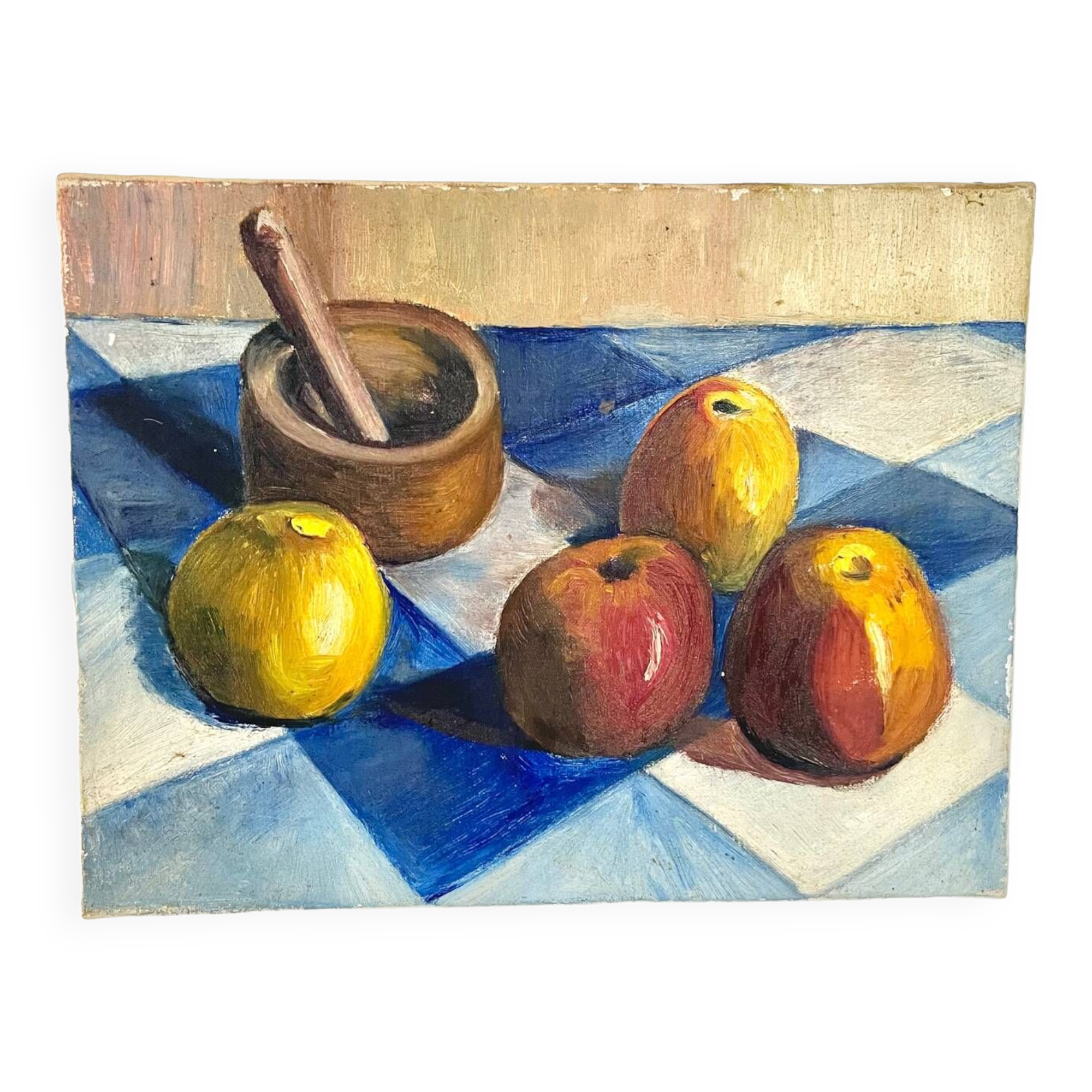 Still life with apples