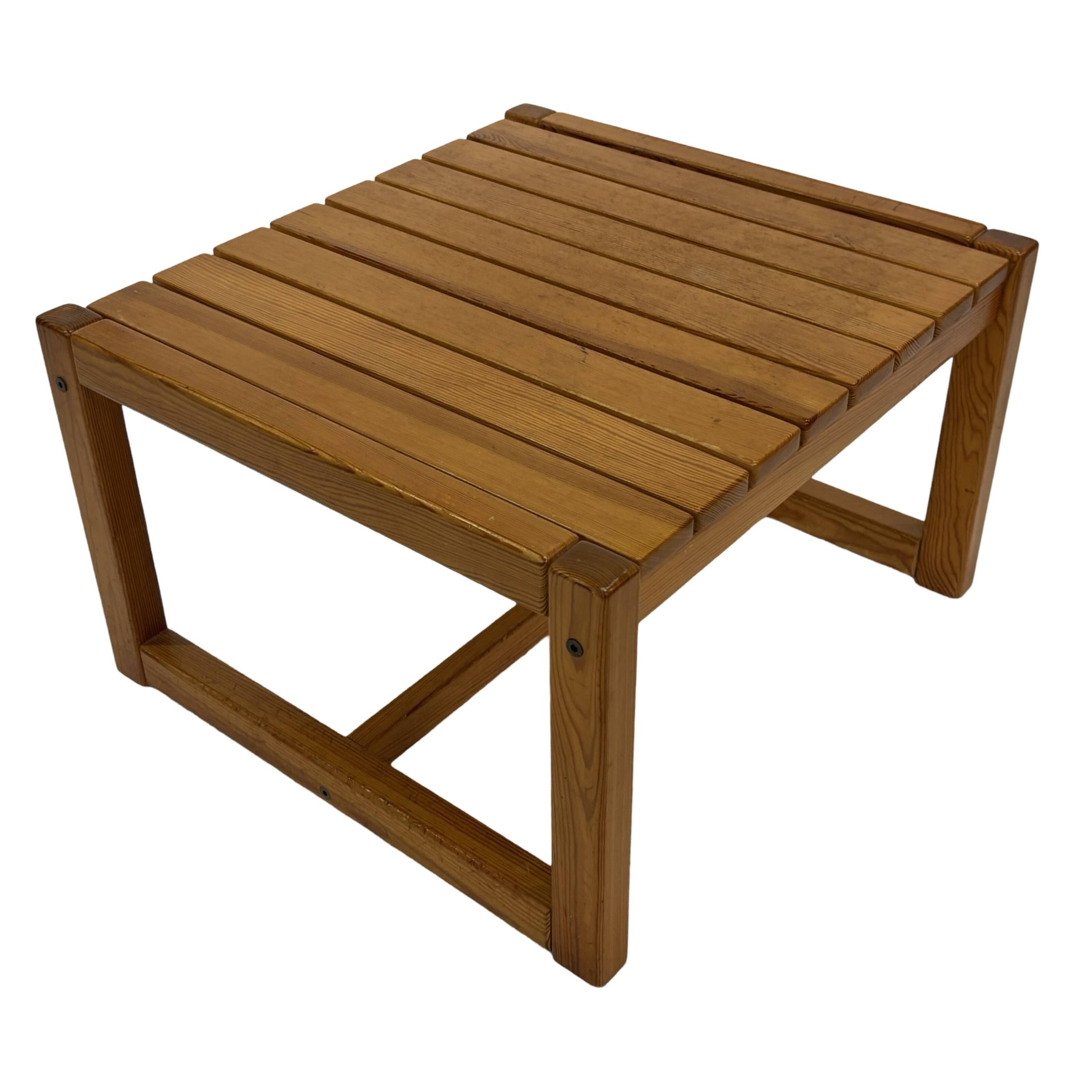 Vintage Wooden Coffee Table Karin Möbring for Ikea 70's Design