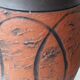 Ochre ceramic vase